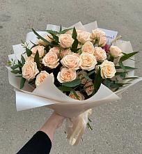 Букет Кремовые розы Латте в Чистогорском