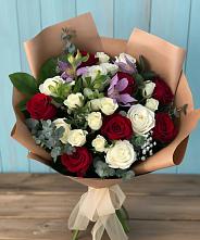 Букет цветов из:  Розы и Альстромерии #REPLACE_PRED# Чистогорском