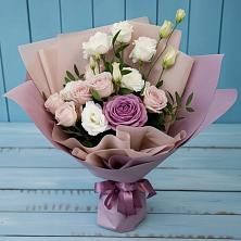 Букет цветов из:  Розы и Лизиантусы в Чистогорском