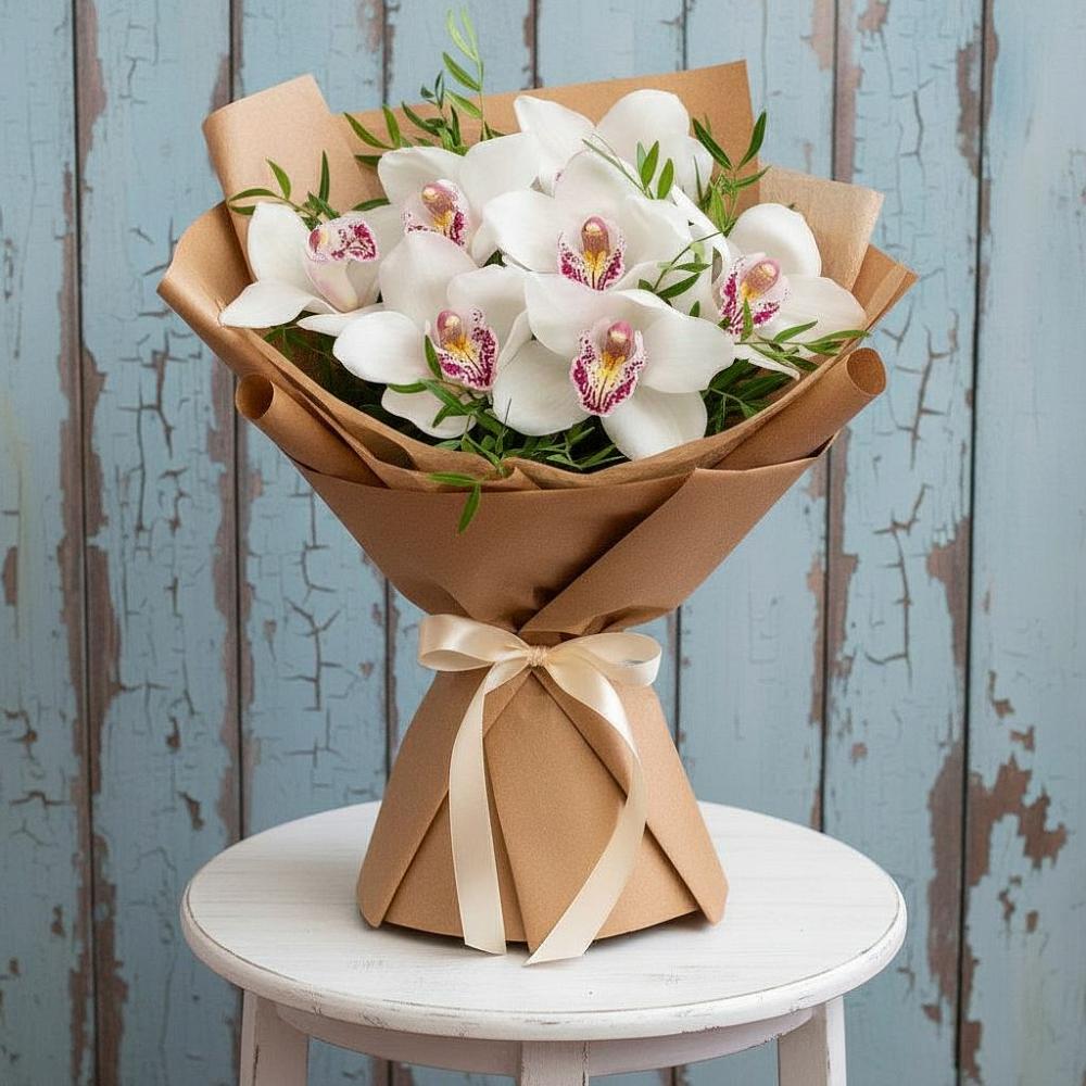Букет цветов из: Орхидеи и Розы в Чистогорском