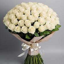 Букет 101 беля роза Белоснежка в Чистогорском