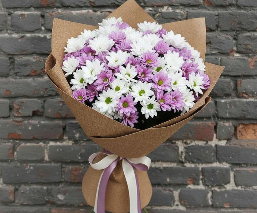 Букет цветов из: Хризантемы в Чистогорском