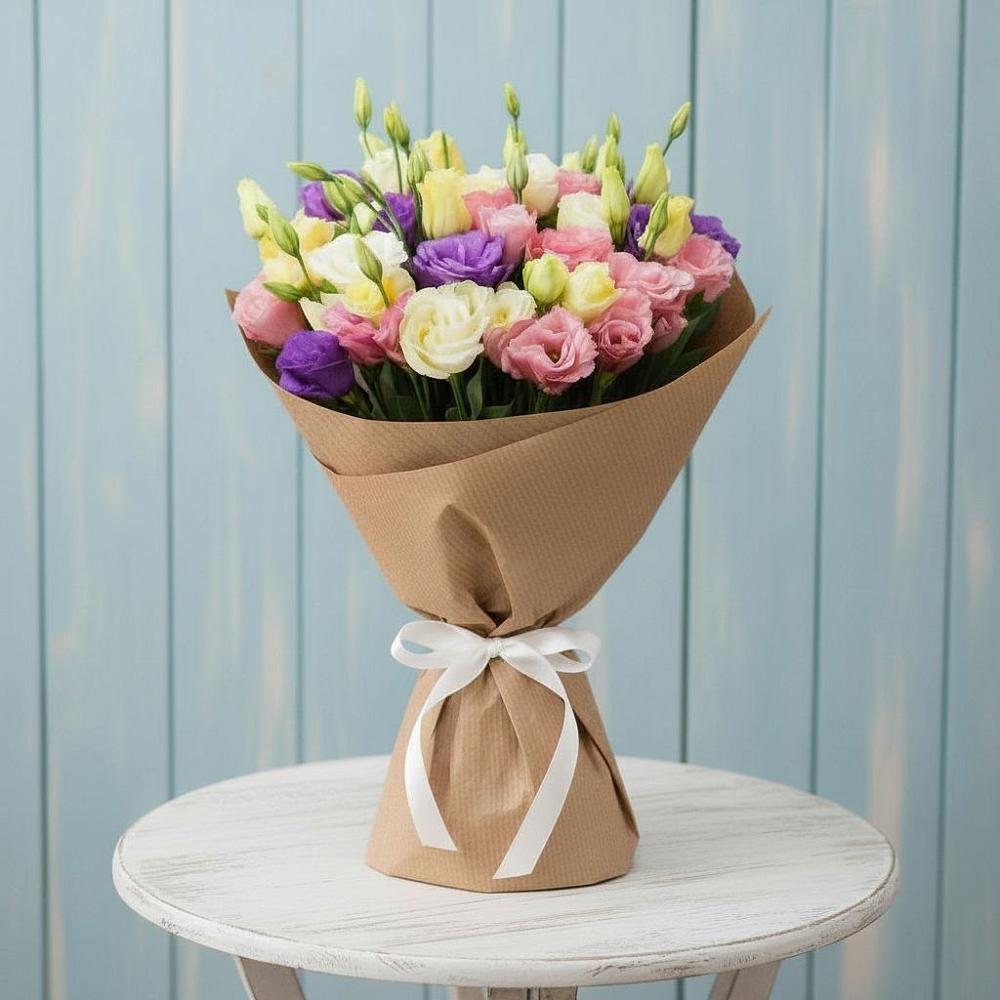 Букет цветов из: Лизиантусы в Чистогорском