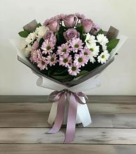 Букет цветов из:  Хризантемы и Розы в Чистогорском