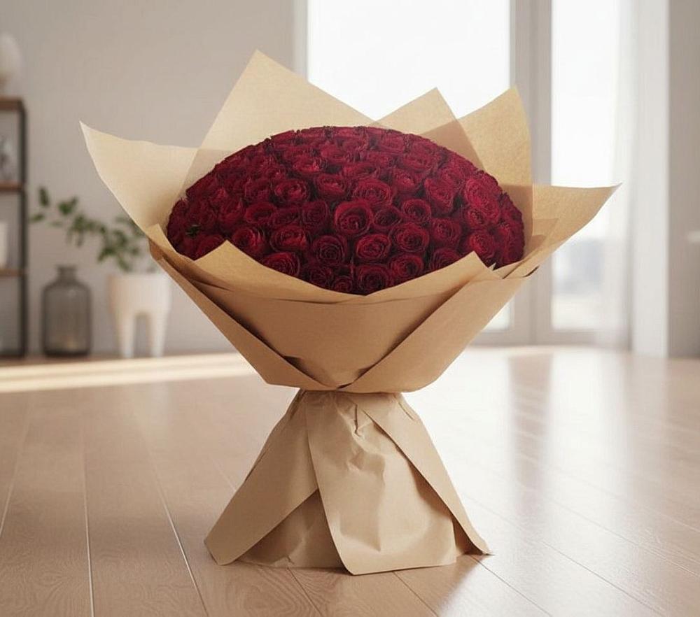 Букет 101 Красная роза в Чистогорском