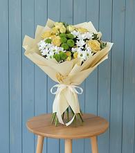 Букет цветов из:  Хризантемы и Розы в Чистогорском