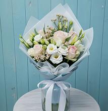 Букет цветов из:  Розы и Лизиантусы в Чистогорском