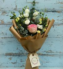 Букет цветов из:  Розы и Лизиантусы в Чистогорском