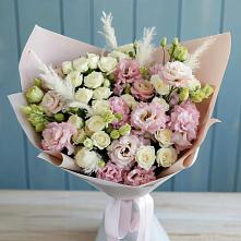 Букет цветов из:  Альстромерии и Розы в Чистогорском